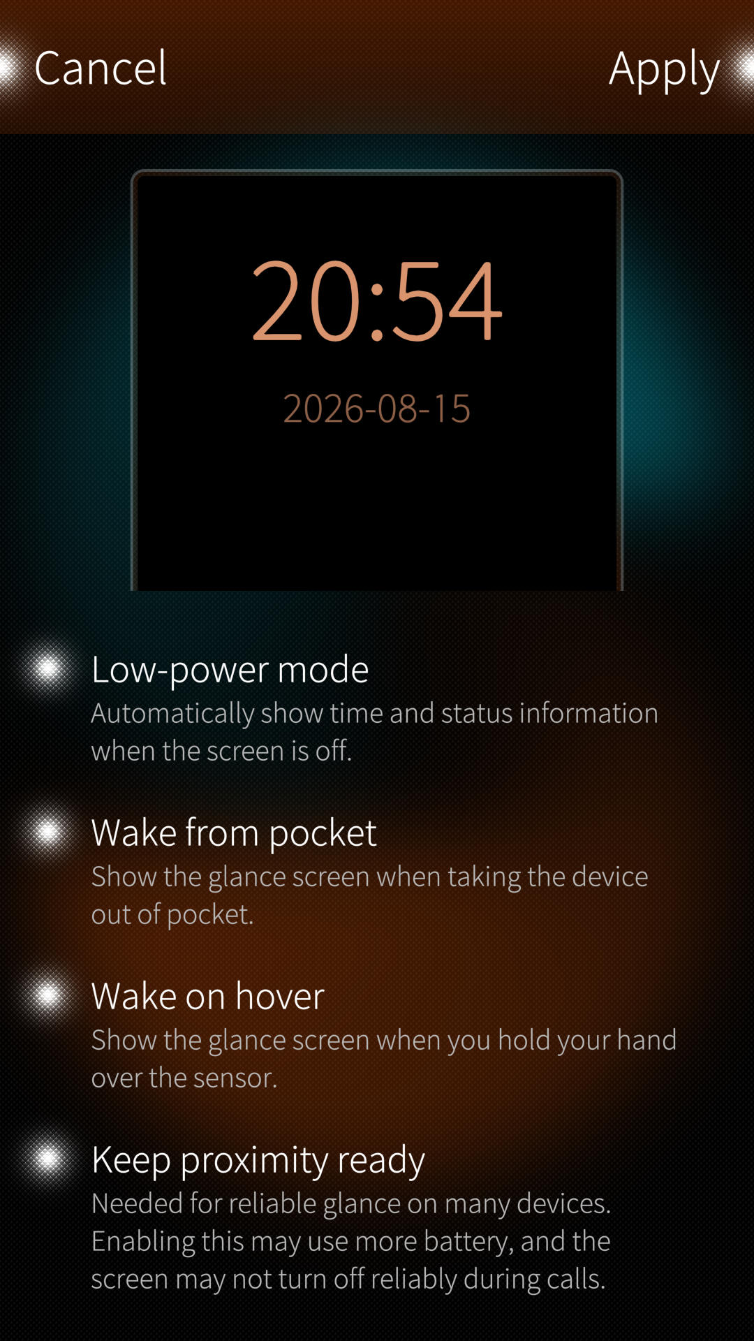 Low-power mode